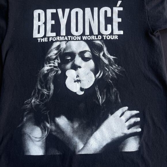 Beyoncé Shirt Mens Small Black The Formation World Tour Concert Dates Tee - Picture 3 of 10